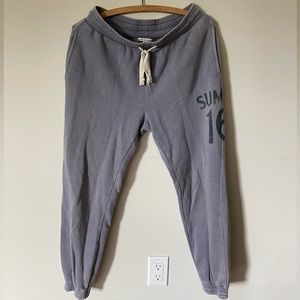 Faded blue American eagle sweatpants